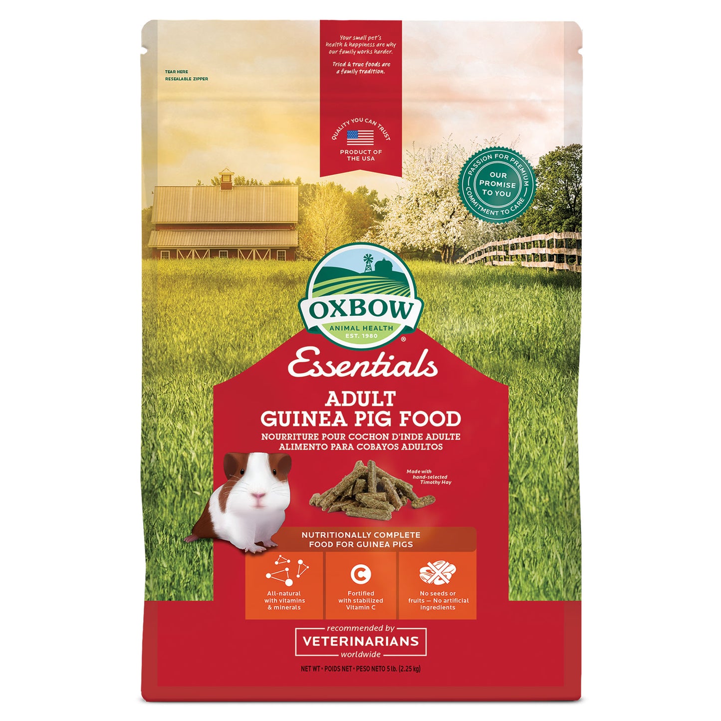 Oxbow Essential Adult Guinea Pig Food 2.25kg