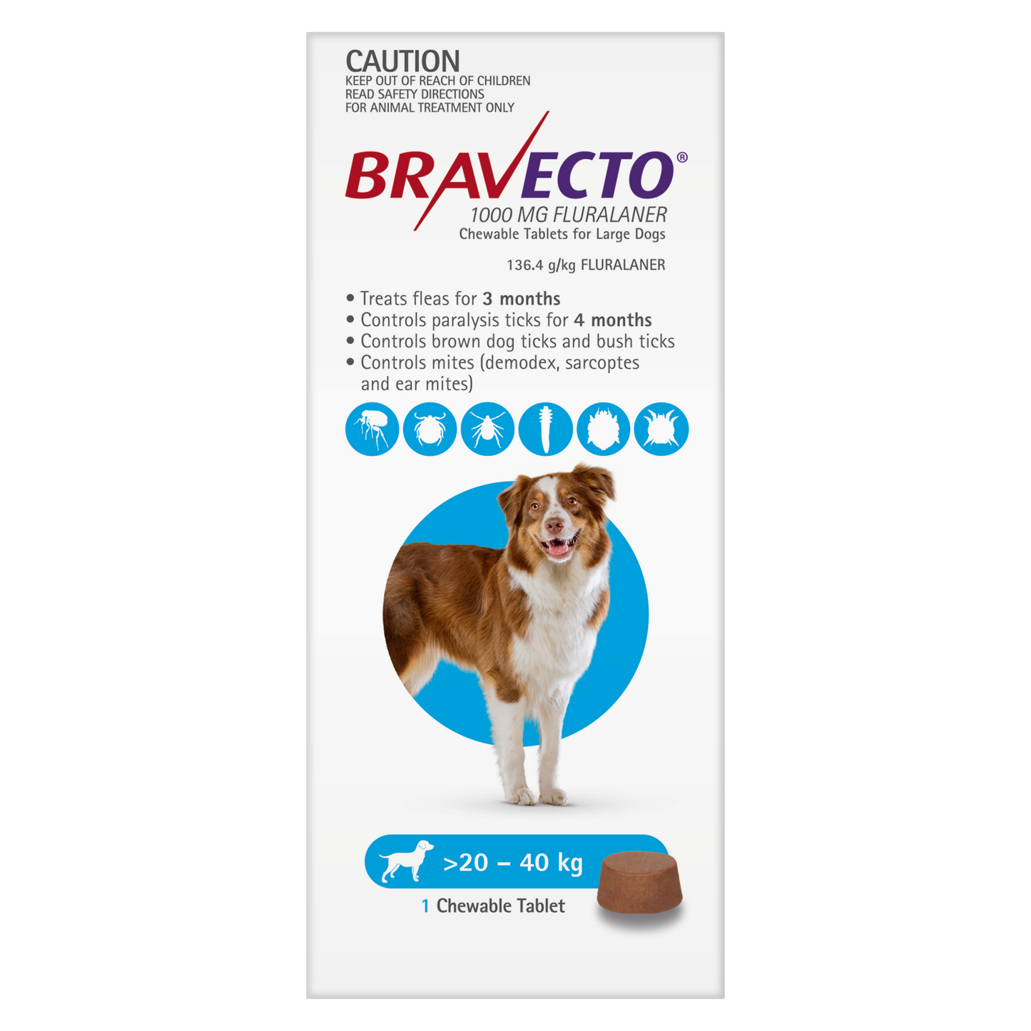BRAVECTO CHEW 20-40KG