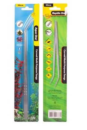 Multi Purpose Tongs Curved 30cm Stainless Steel