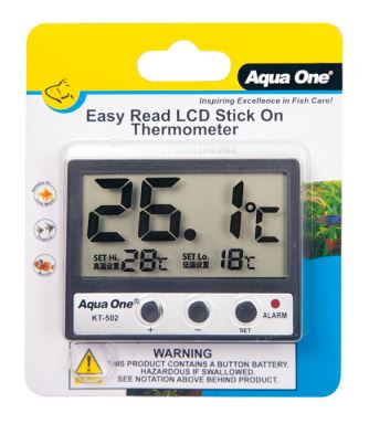 THERMOMETER EASY READ LCD STICK ON