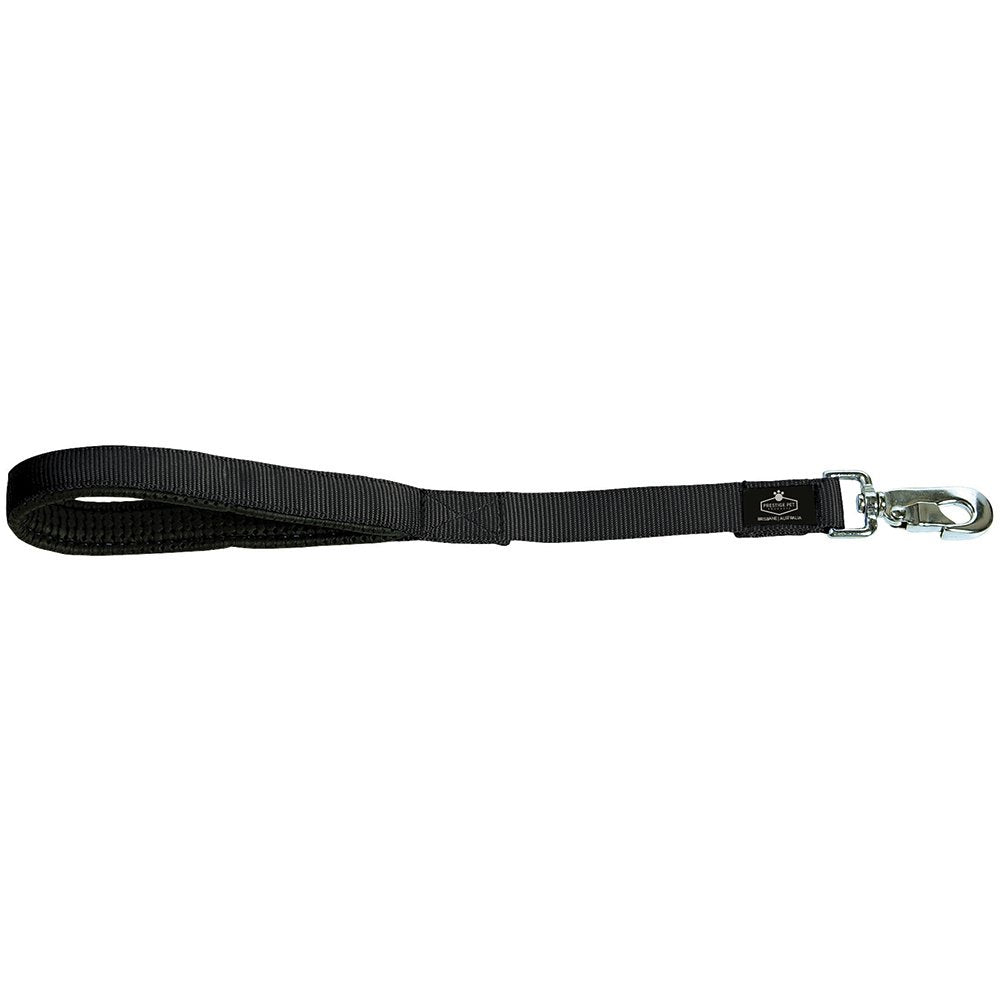 PRESTIGE SOFT PADDED LEASH 46CM BLACK