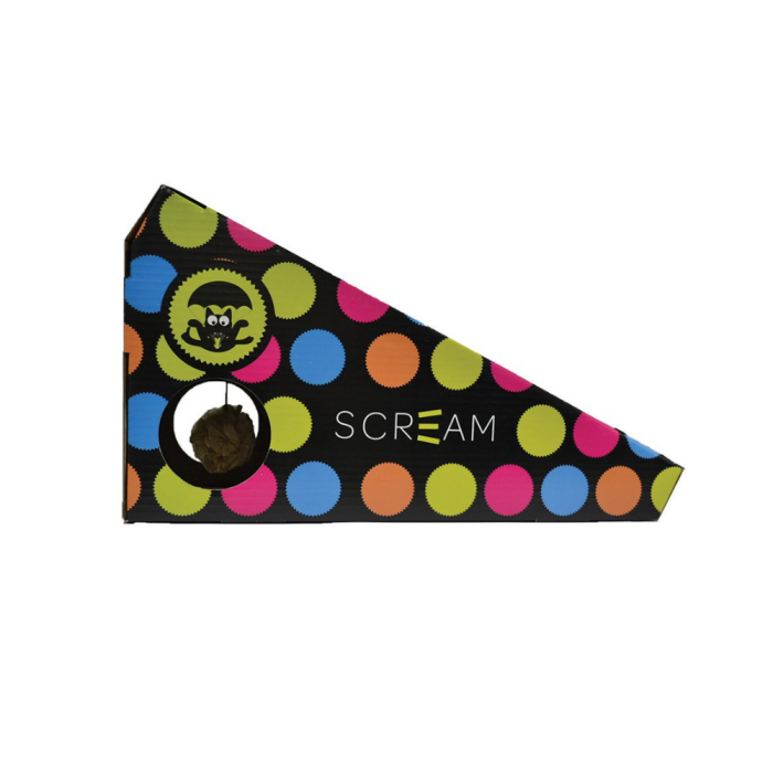 Scream Incline Cardboard Cat Scratcher