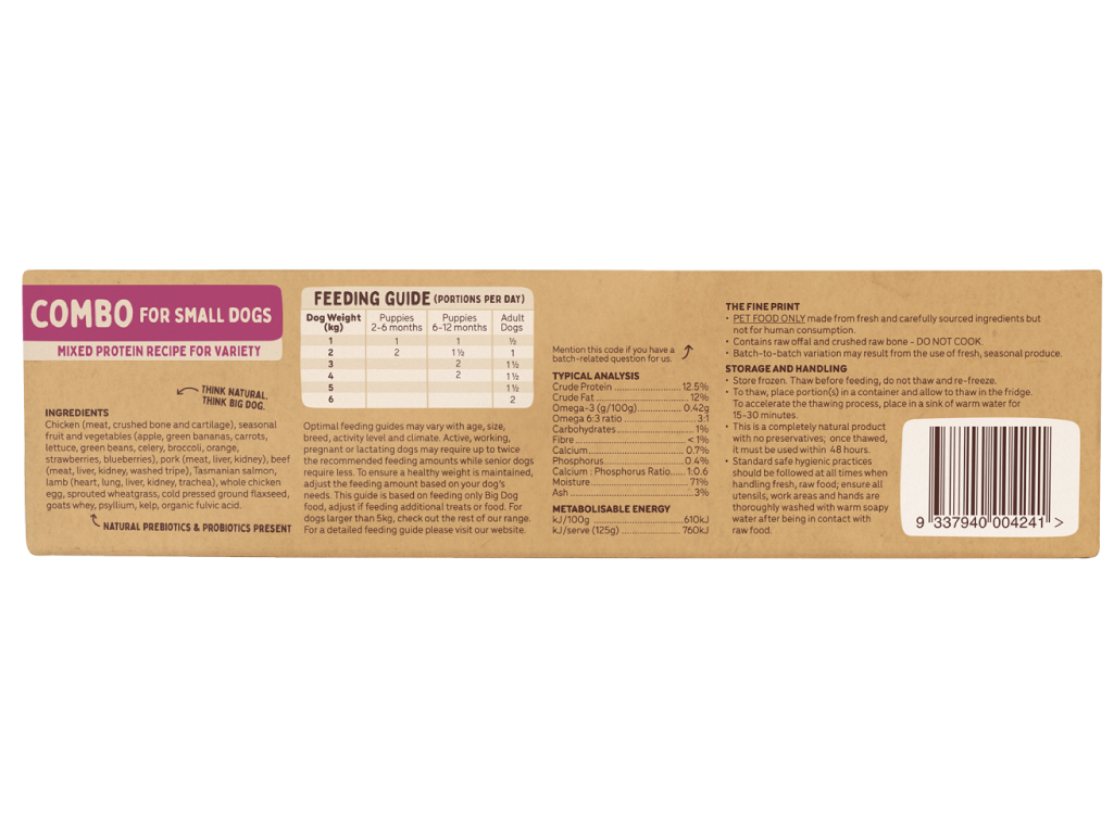 Big Dog Small Dog Combo For Dogs 1.5kg