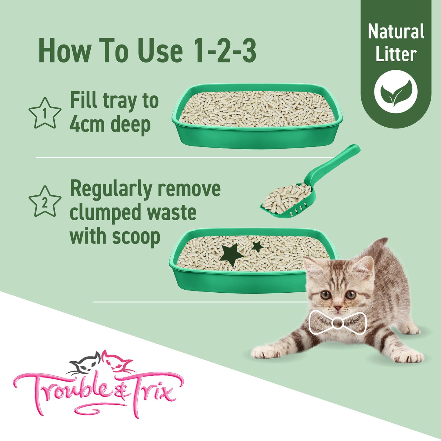 Trouble & Trix Natural Pellet 10l