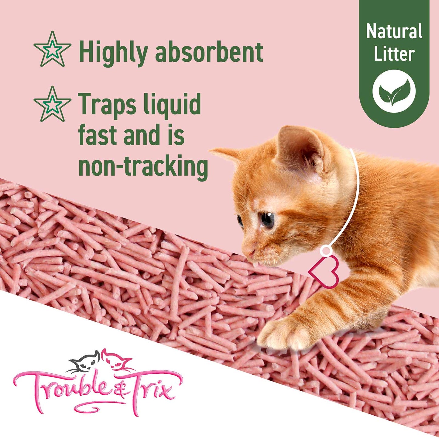 Trouble & Trix Cherry Blossom Natural Clumping 10l