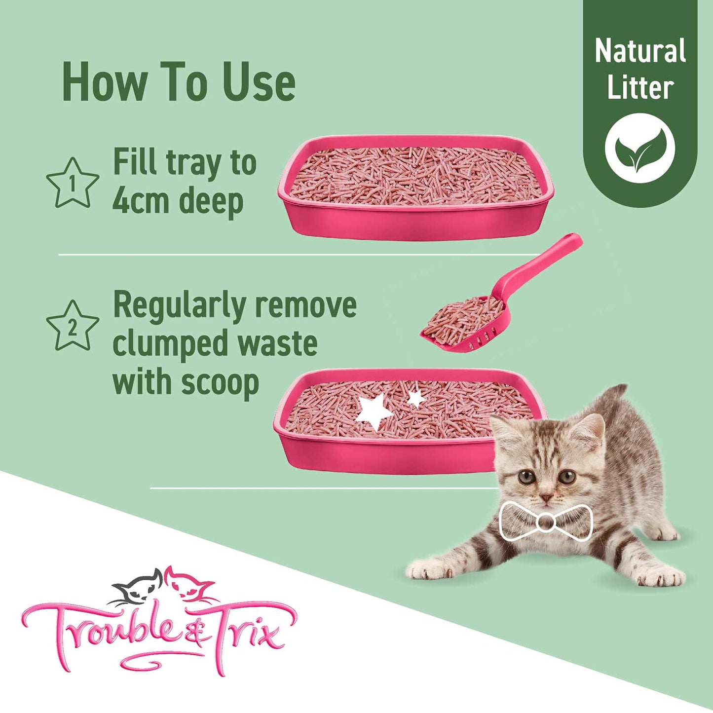 Trouble & Trix Cherry Blossom Natural Clumping 10l