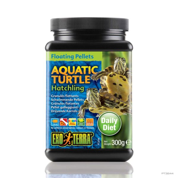 EXO TERRA  AQUATIC TURTLE FOOD HATCHLING FLOATING PELLETS - 300G
