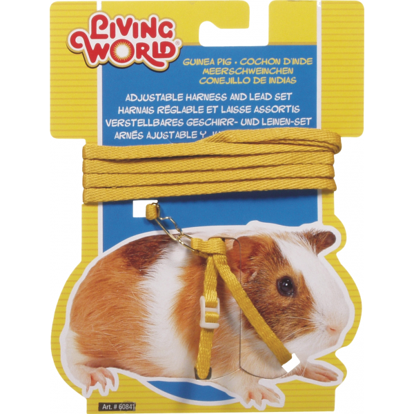 Living World Guinea Pig Harness/lead Set - Yellow