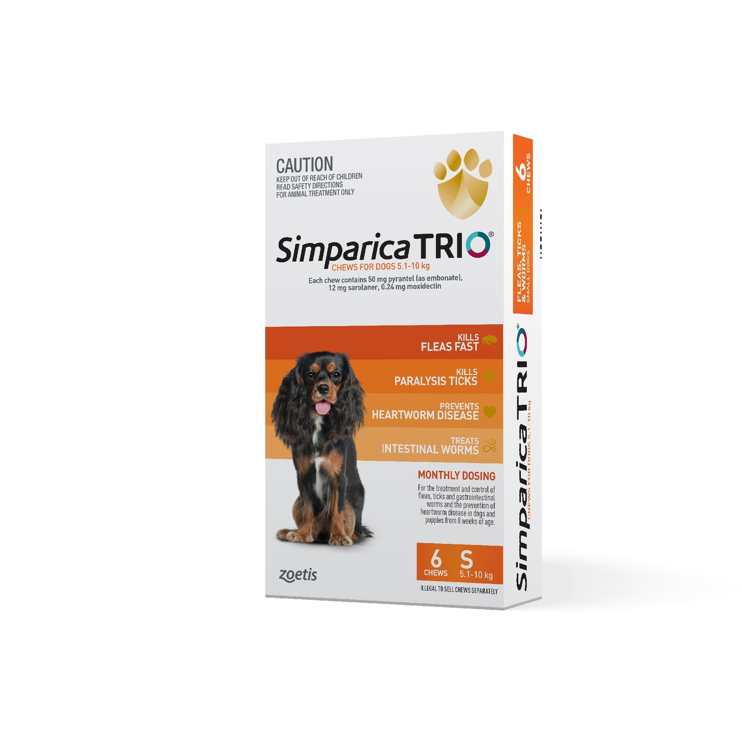 Simparica Trio 5.1-10kg [sz:6 Pack]