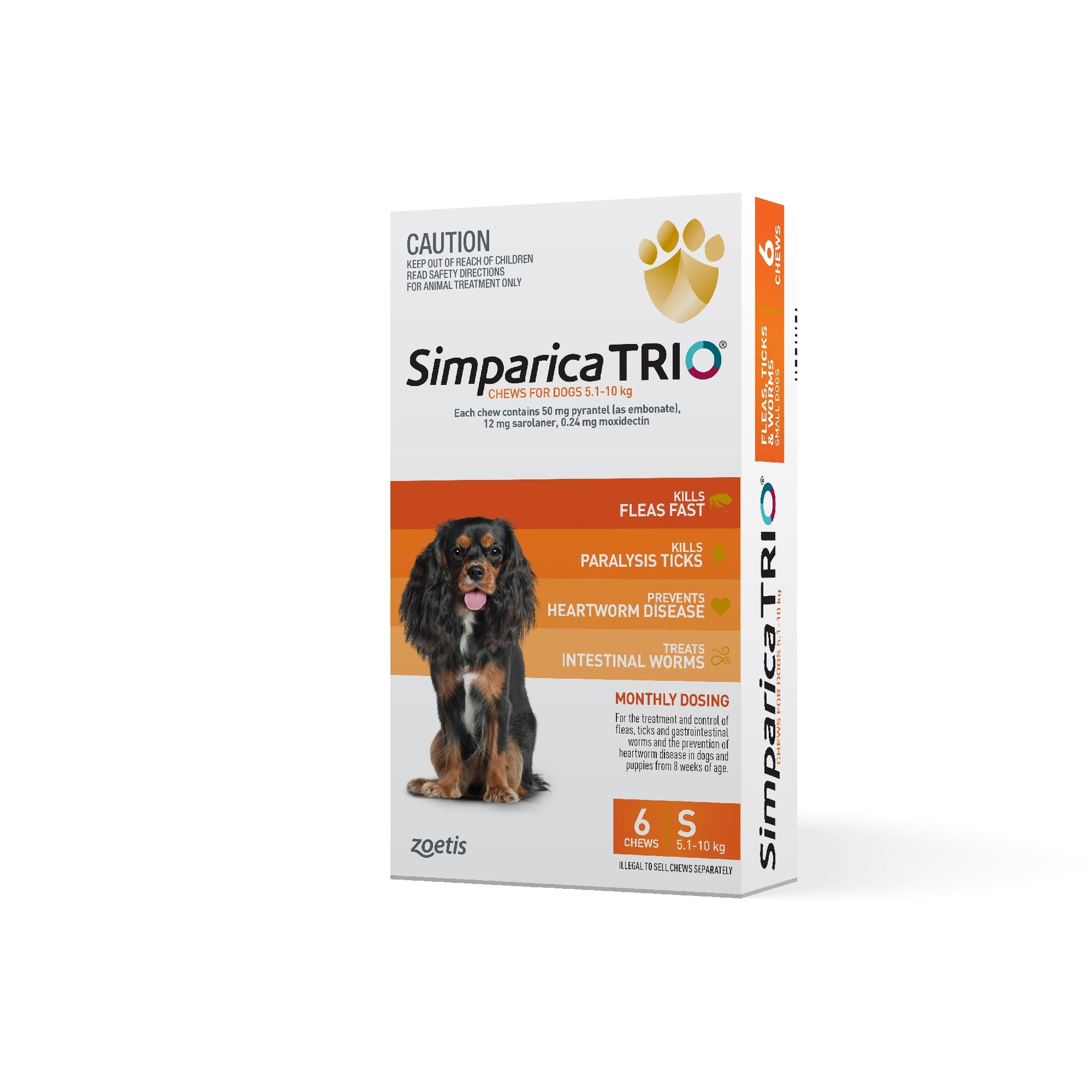 Simparica Trio 5.1-10kg [sz:6 Pack]