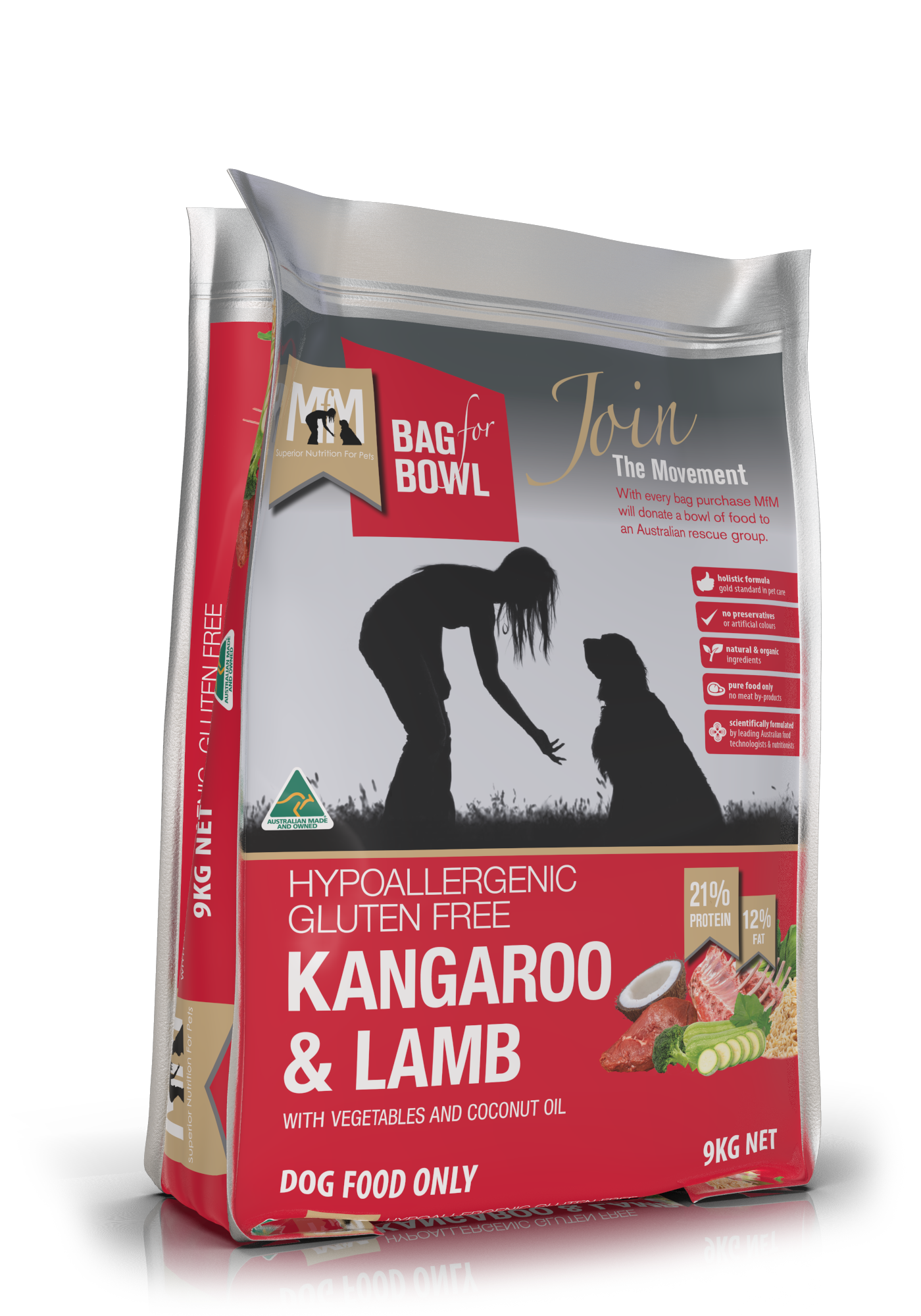 Mfm Dog Kangaroo & Lamb [sz:9kg]