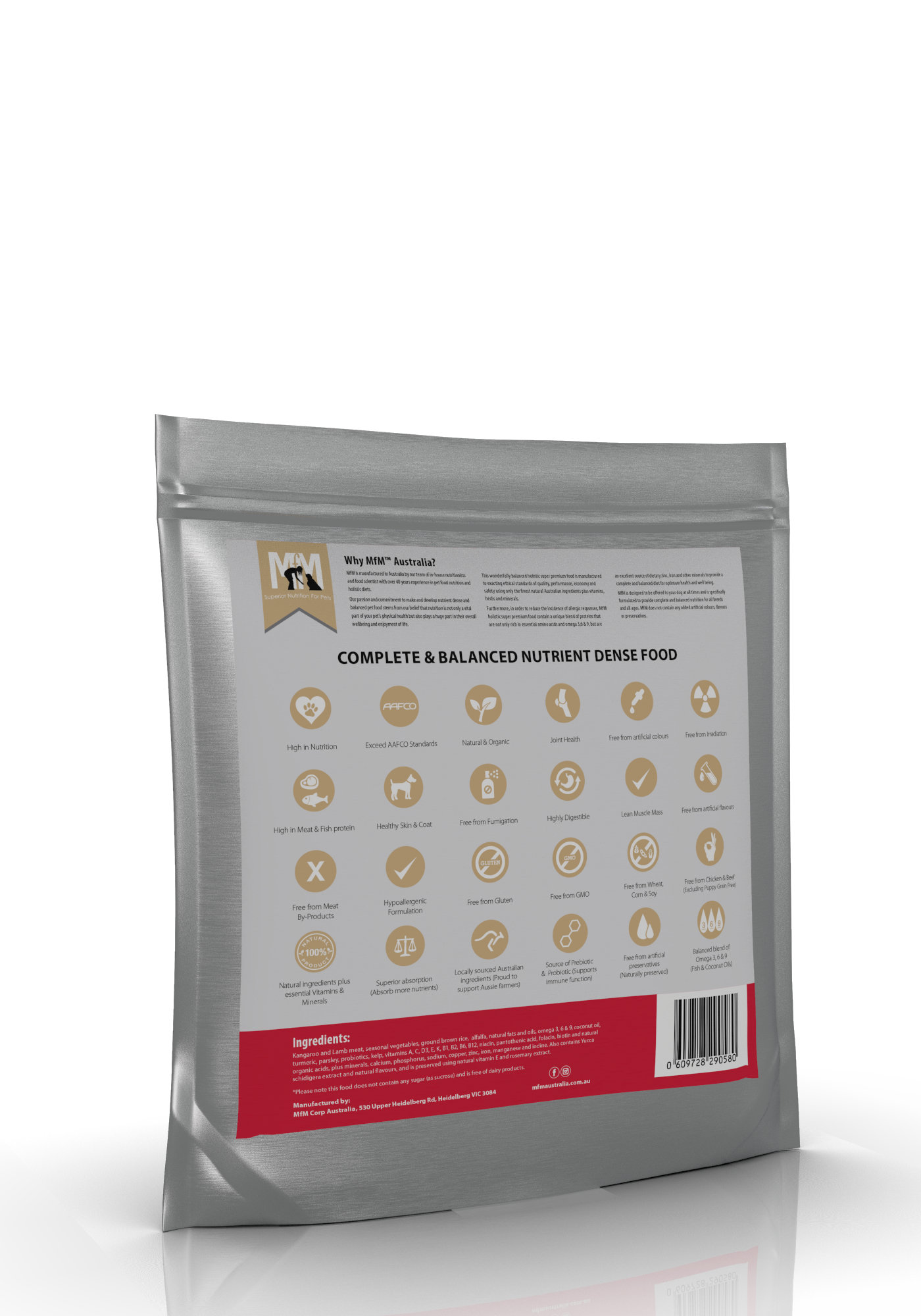 Mfm Dog Kangaroo & Lamb [sz:2.5kg]