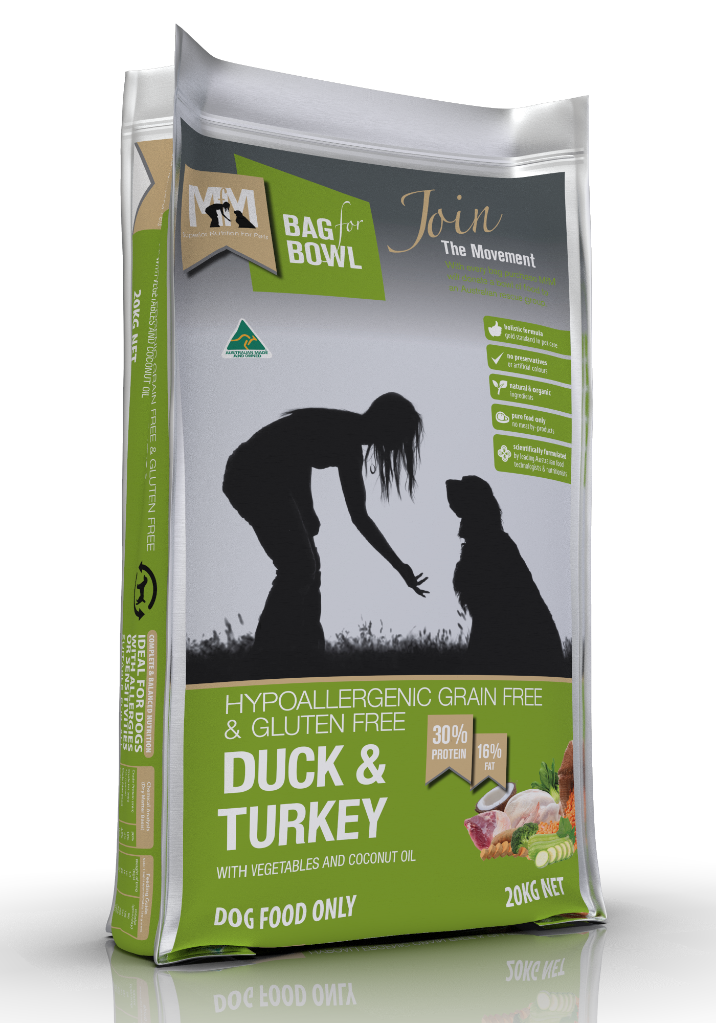 Mfm Dog Grain Free Duck & Turkey [sz:20kg]