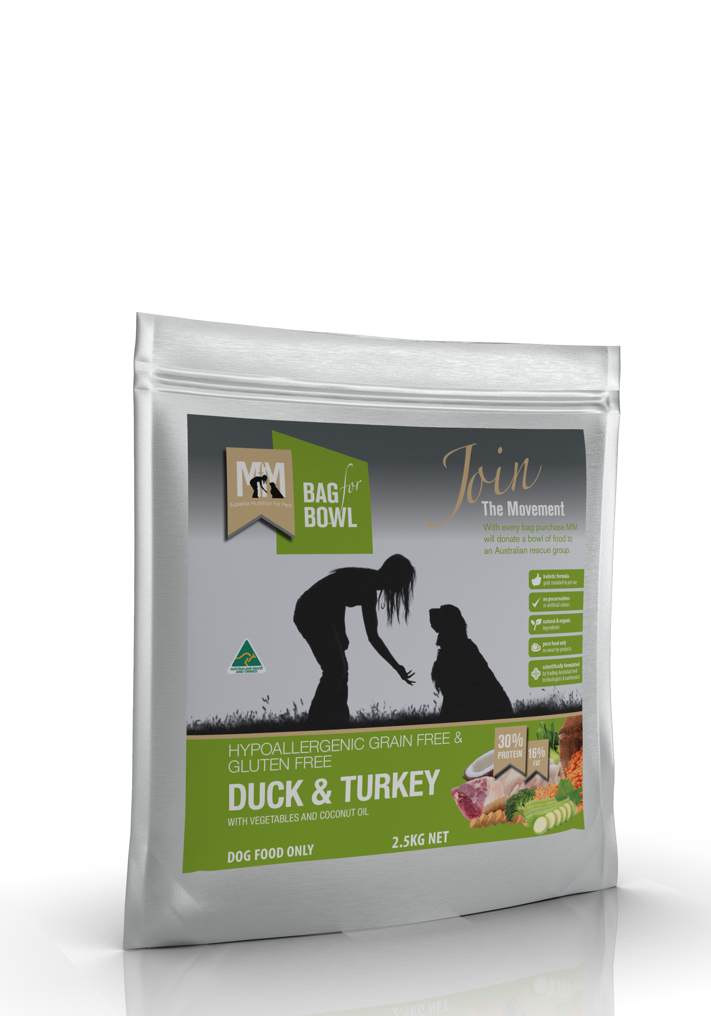 Mfm Dog Grain Free Duck & Turkey [sz:2.5kg]