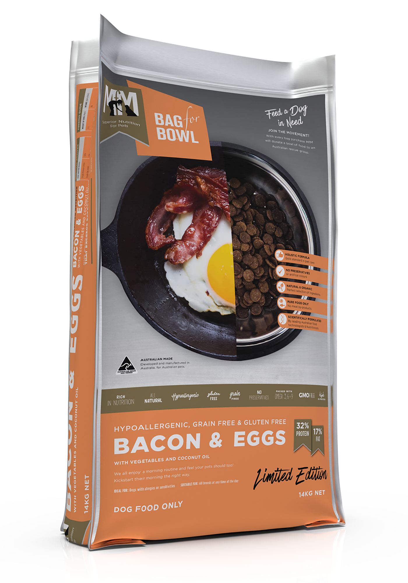 Mfm Dog Grain Free Bacon & Eggs [sz:14kg]