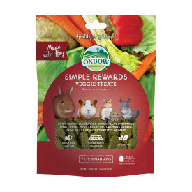 OXBOW SIMPLE REWARDS BAKED TREATS - VEGGIE TREATS 85G