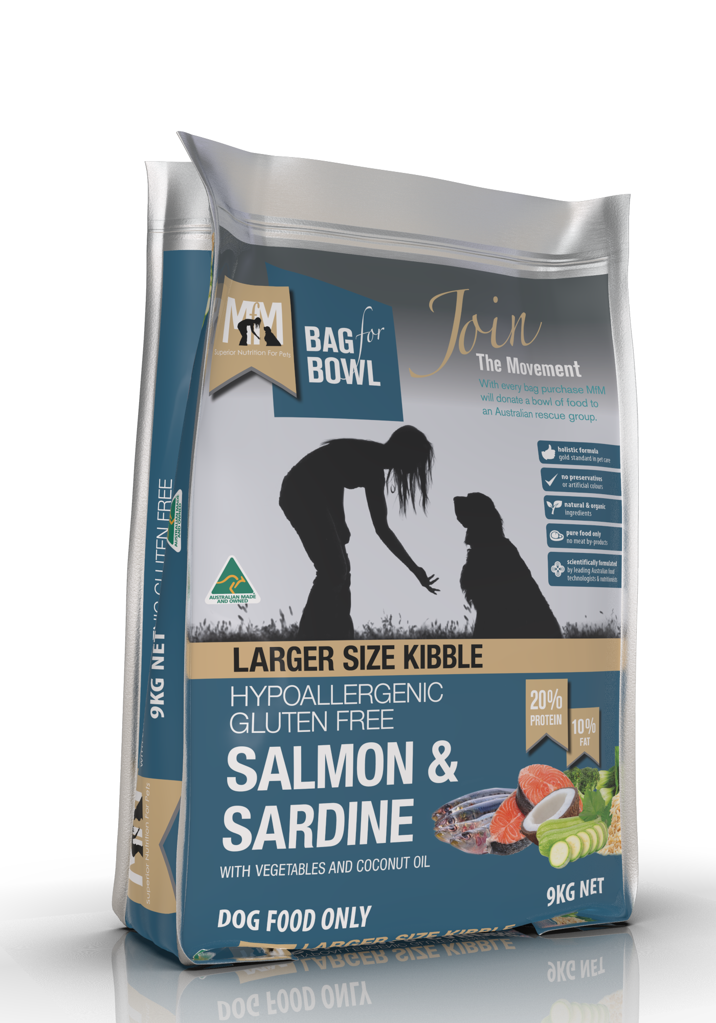 Mfm Dog Large Breed Salmon & Sardine [sz:9kg]