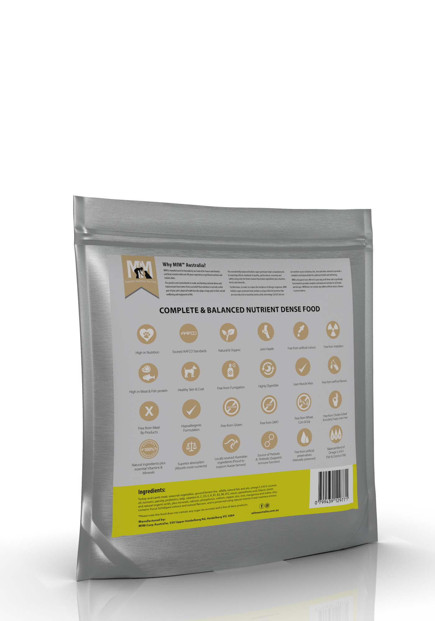 Mfm Dog Lite Turkey & Lamb [sz:2.5kg]
