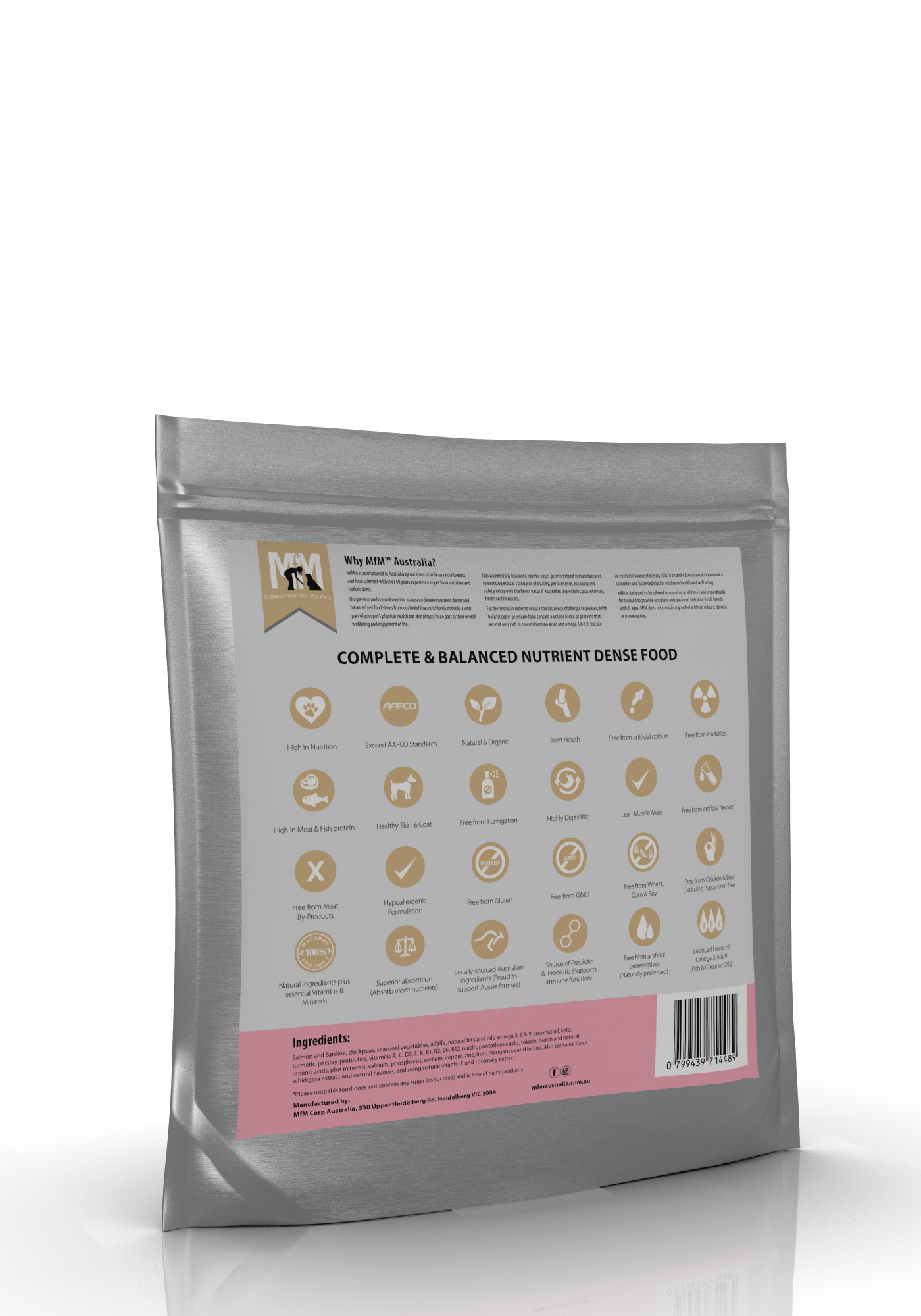 Mfm Dog Grain Free Salmon & Sardine [sz:2.5kg]