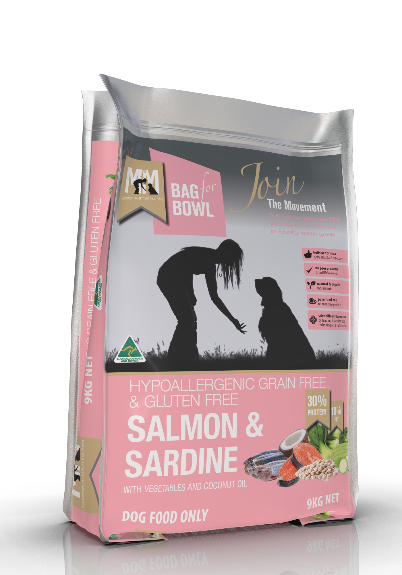 Mfm Dog Grain Free Salmon & Sardine [sz:9kg]