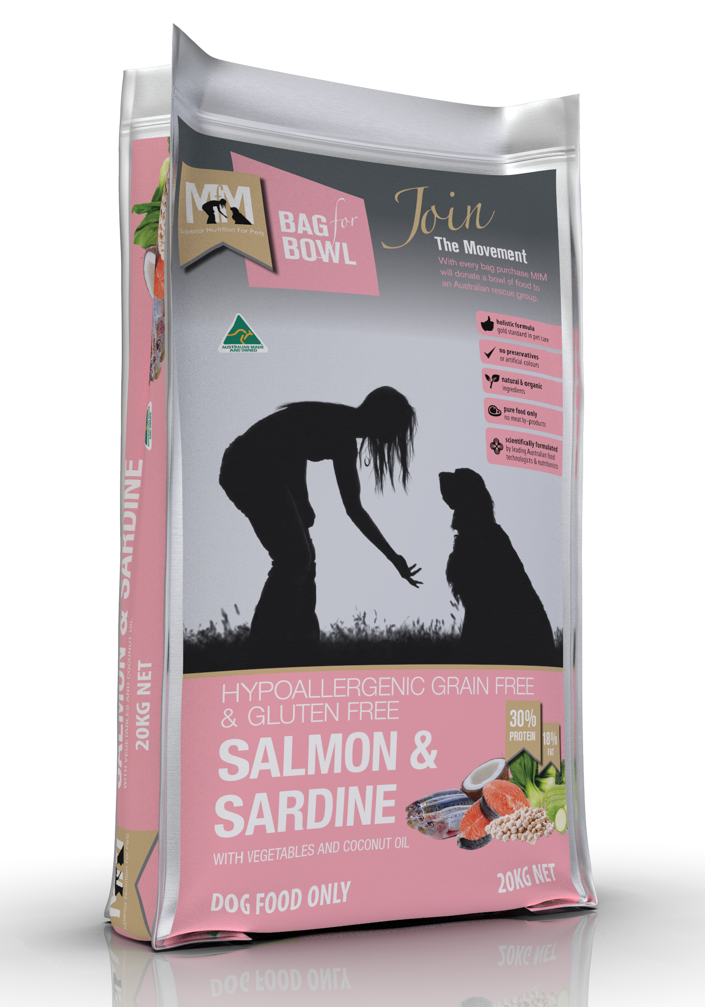 Mfm Dog Grain Free Salmon & Sardine [sz:20kg]