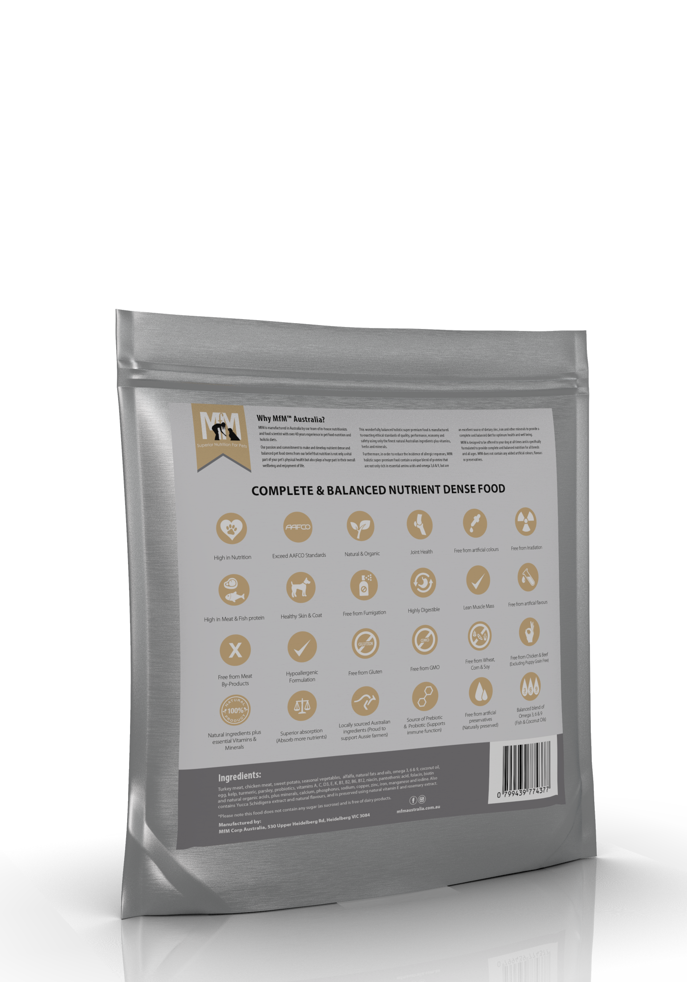 Mfm Puppy Grain Free Turkey & Chicken [sz:2.5kg]