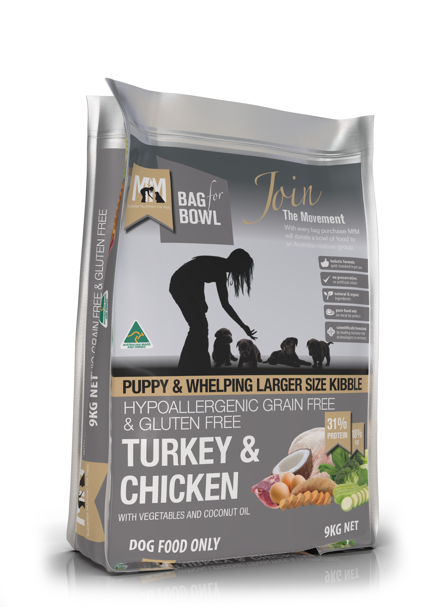 Mfm Puppy Grain Free Turkey & Chicken [sz:9kg]