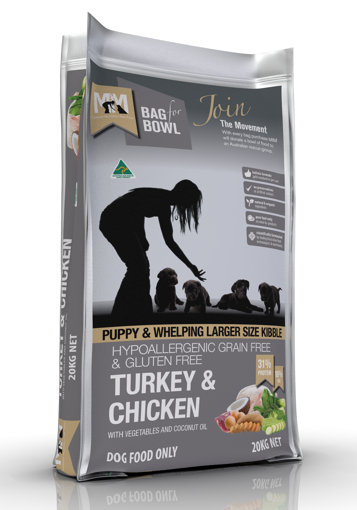 Mfm Puppy Grain Free Turkey & Chicken [sz:20kg]