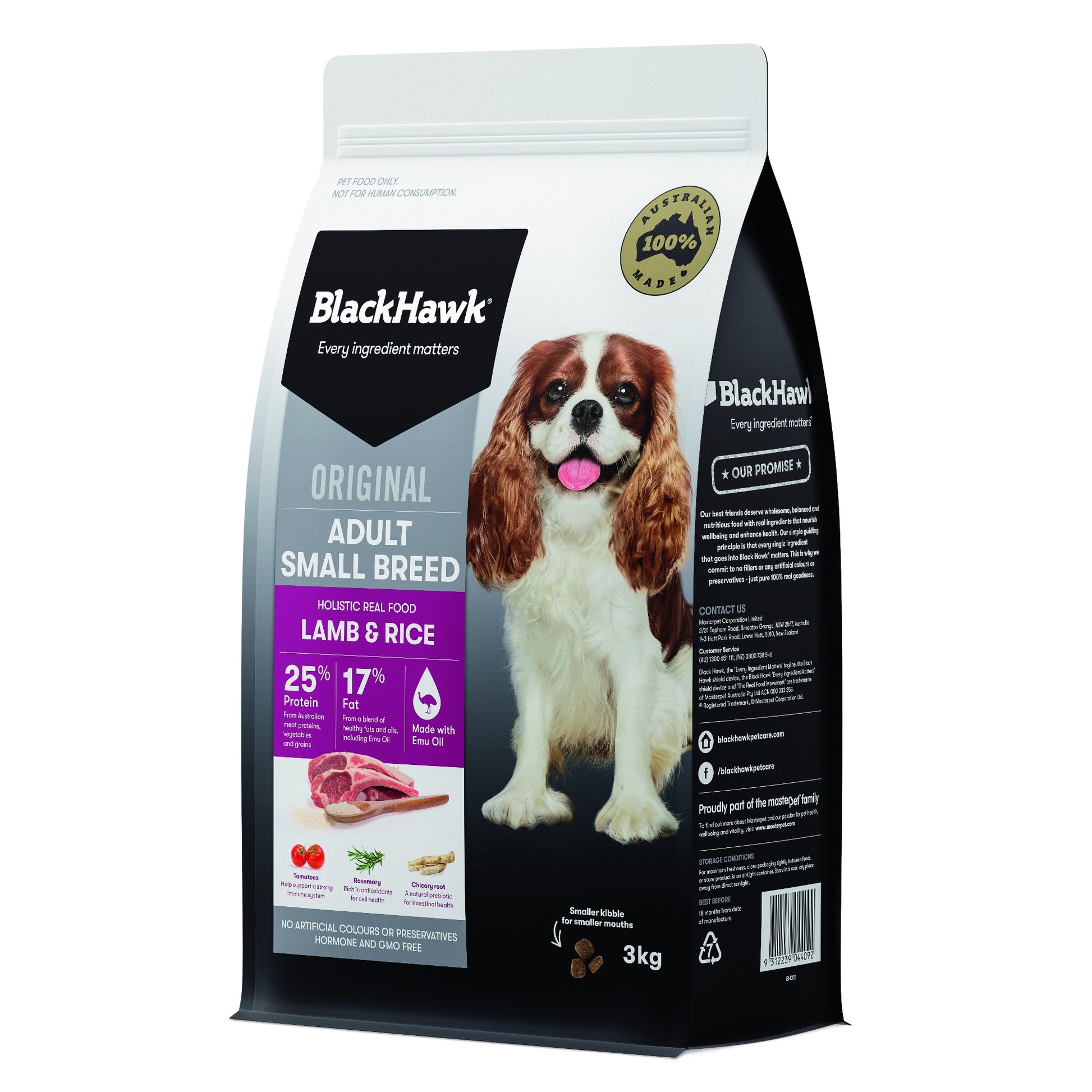 Blackhawk Dog Small Breed Lamb & Rice 3kg