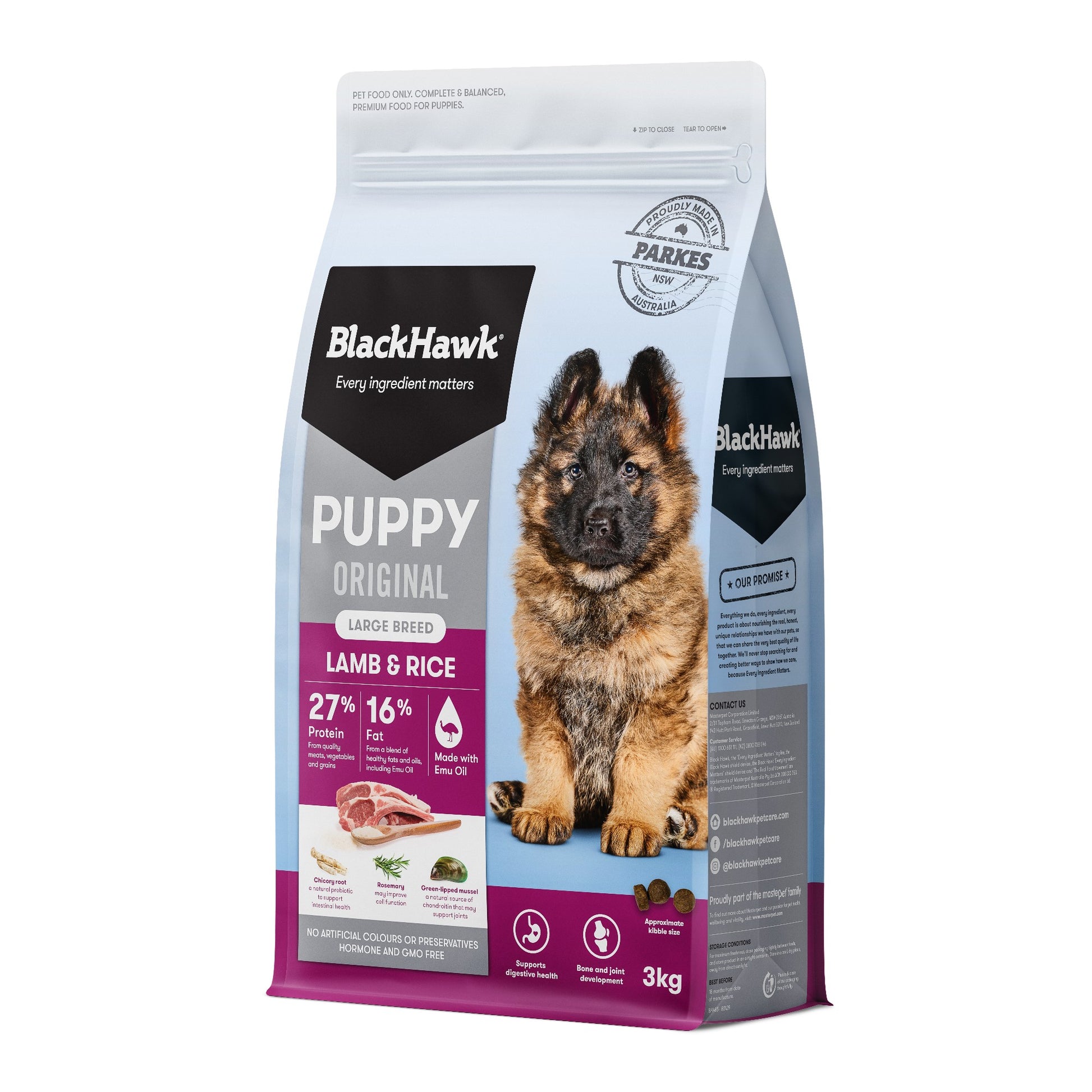 Blackhawk Puppy Large Breed Lamb & Rice [sz:3kg]