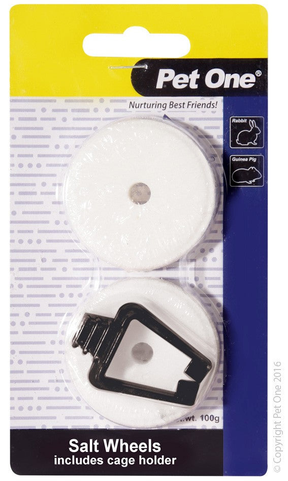 Pet One Salt Lick With Clip 2pk 