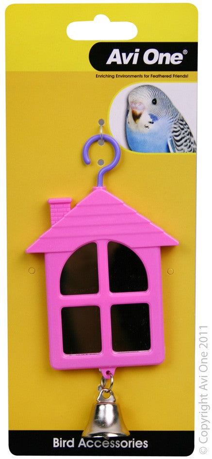 Bird Toy House Shapped Mirror 