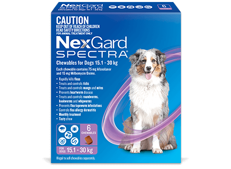 NEXGARD SPECTRA PURPLE 15.1-30KG [SZ:3 Pack]