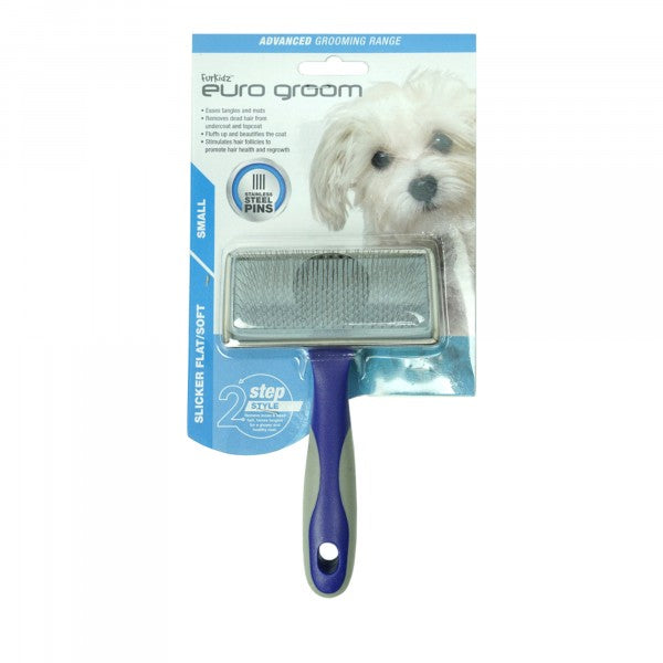 Euro Groom Dog Slicker Brush Soft/flat [sz:small]