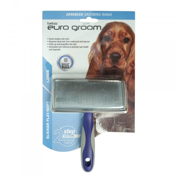Euro Groom Dog Slicker Brush Soft/flat [sz:small]