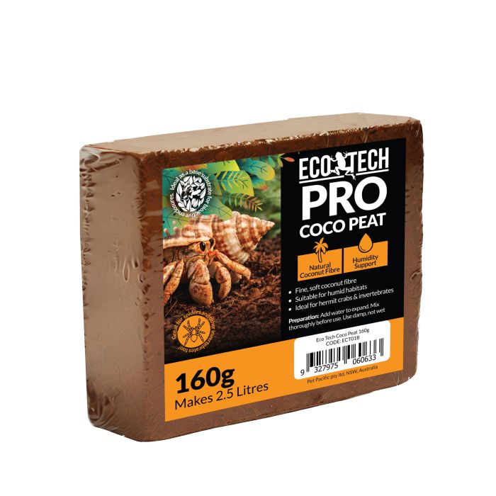 ECO TECH COCO PEAT HERMIT CRAB BEDDING 160GM
