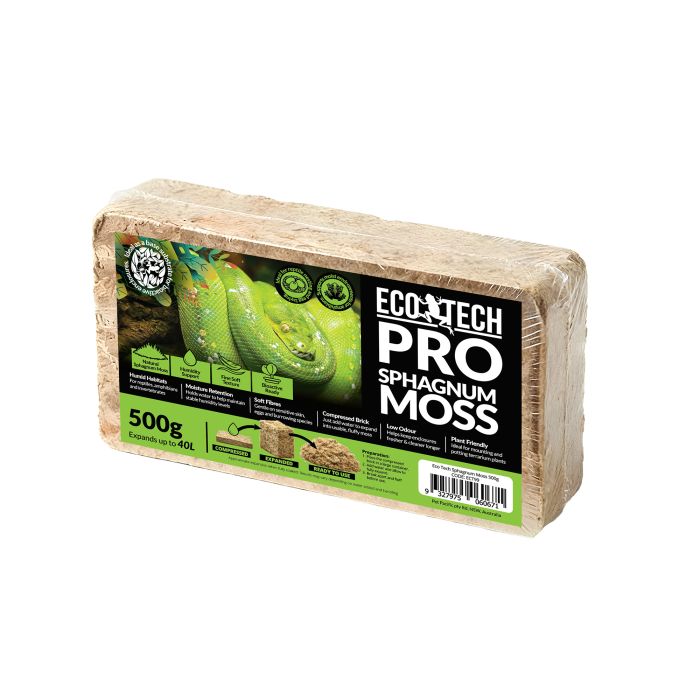 ECO TECH SPHAGNUM MOSS BRICK 500GM