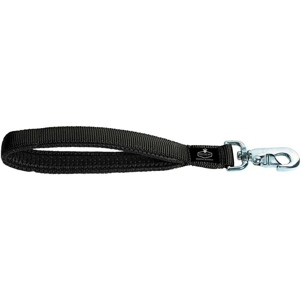 PRESTIGE SOFT PADDED LEASH 30CM BLACK