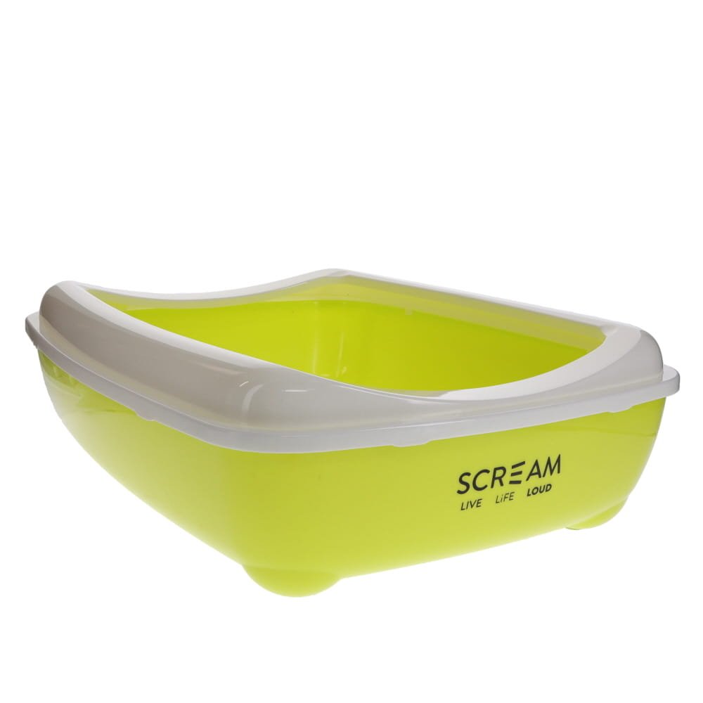 SCREAM RECTANGLE LITTER TRAY GREEN