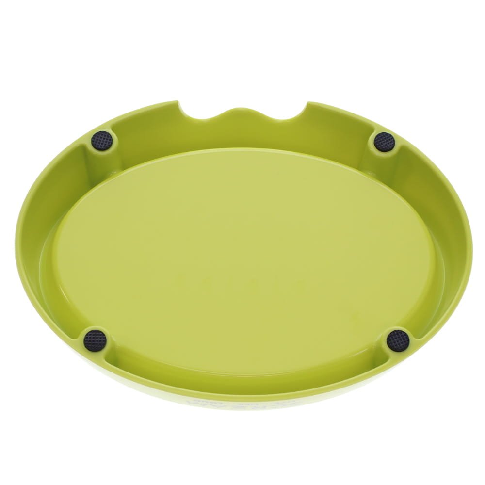 SCREAM OVAL CAT BOWL 300ML LOUD GREEN