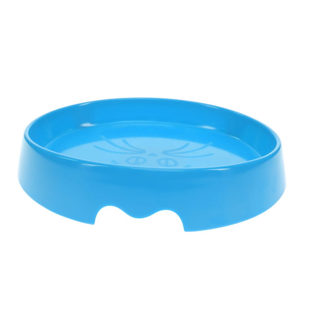SCREAM OVAL CAT BOWL 300ML LOUD BLUE 