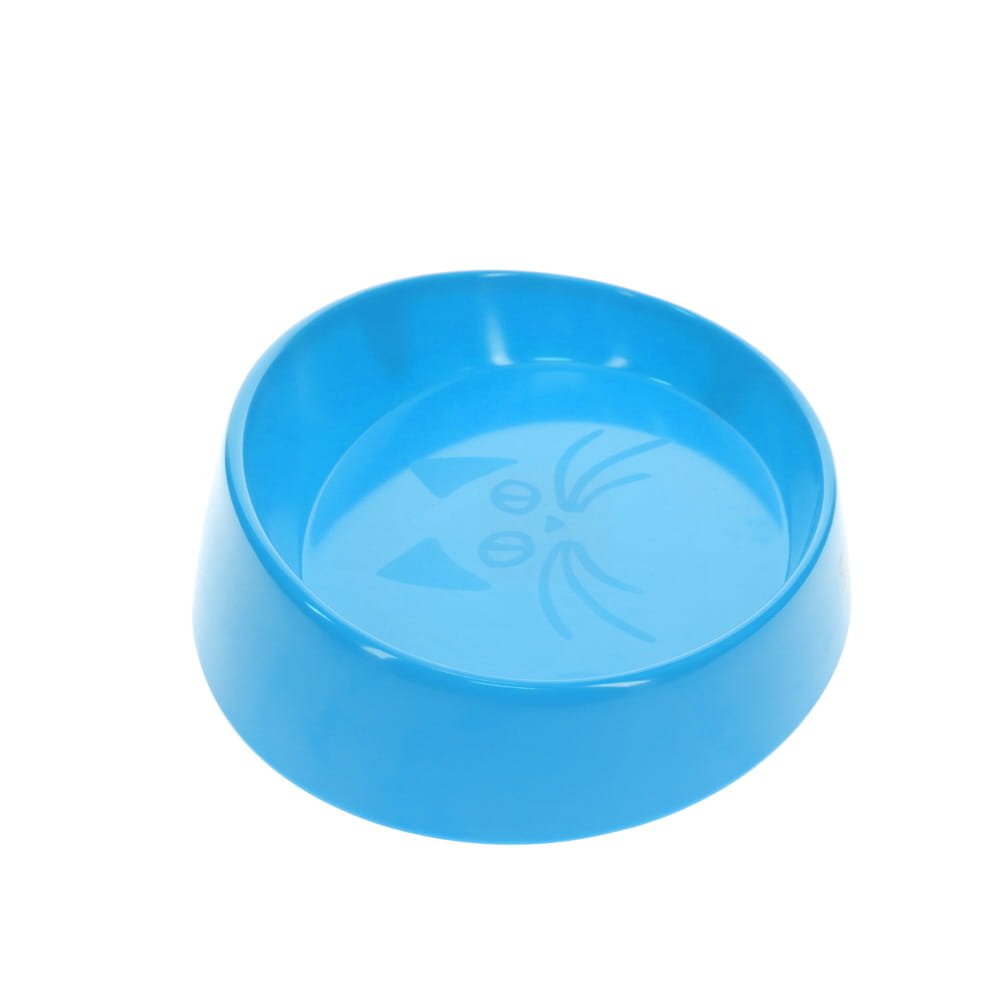 SCREAM OVAL CAT BOWL 300ML LOUD BLUE 