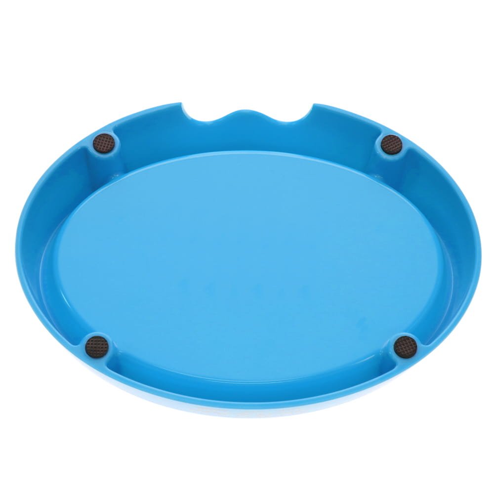 SCREAM OVAL CAT BOWL 300ML LOUD BLUE 