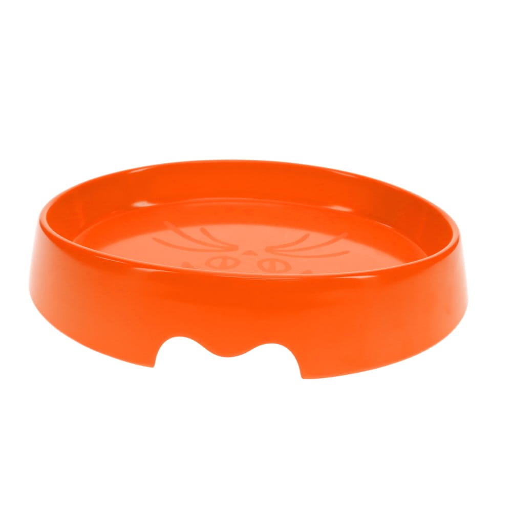 SCREAM OVAL CAT BOWL 300ML LOUD ORANGE