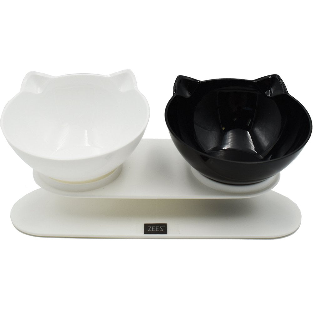 ZEEZ DOUBLE ELEVATED CAT BOWL 2 X 250ML