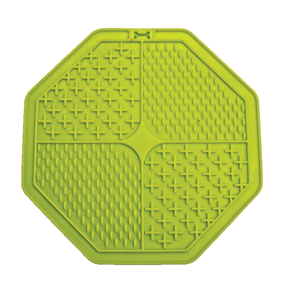 SCREAM LICK MAT OCTAGON SUCTION BASE GREEN