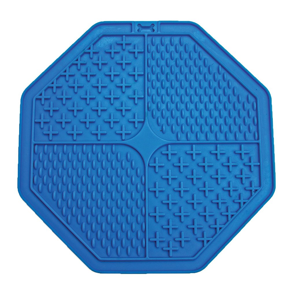 SCREAM LICK MAT OCTAGON SUCTION BASE BLUE
