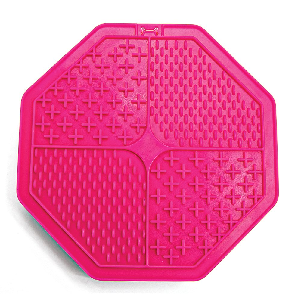 SCREAM LICK MAT OCTAGON SUCTION BASE PINK