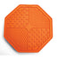 SCREAM LICK MAT OCTAGON SUCTION BASE ORANGE