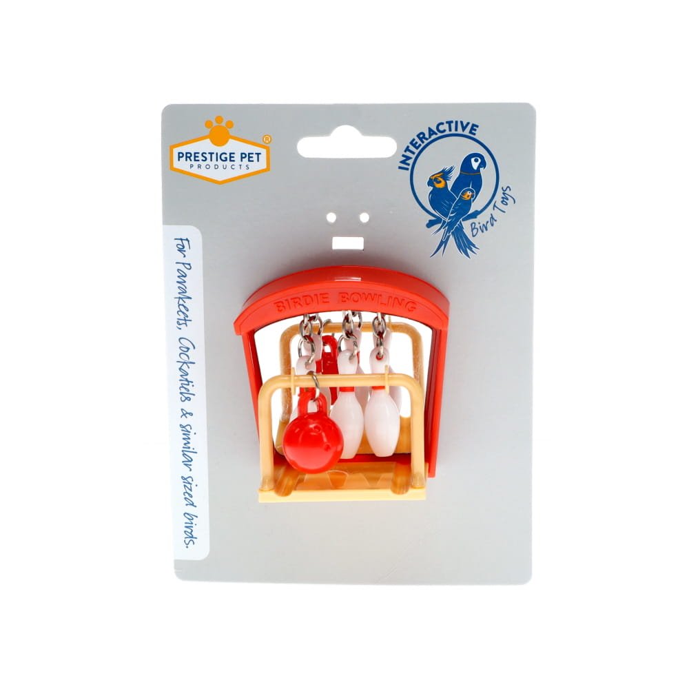 PRESTIGE INTERACTIVE BIRD TOY BOWLING 6.4X7X7CM